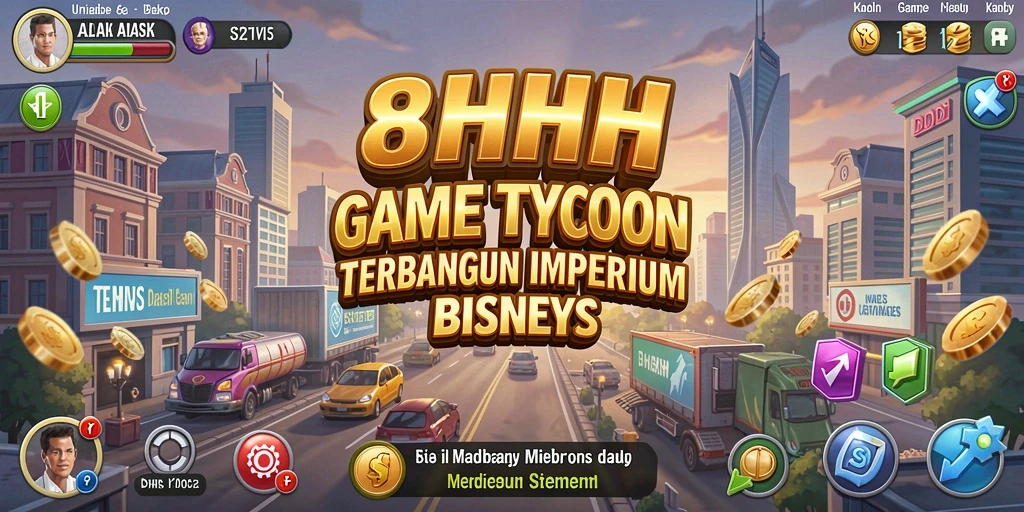 Screenshot utama 8HHH menampilkan keseruan gameplay Tycoon yang mendebarkan.