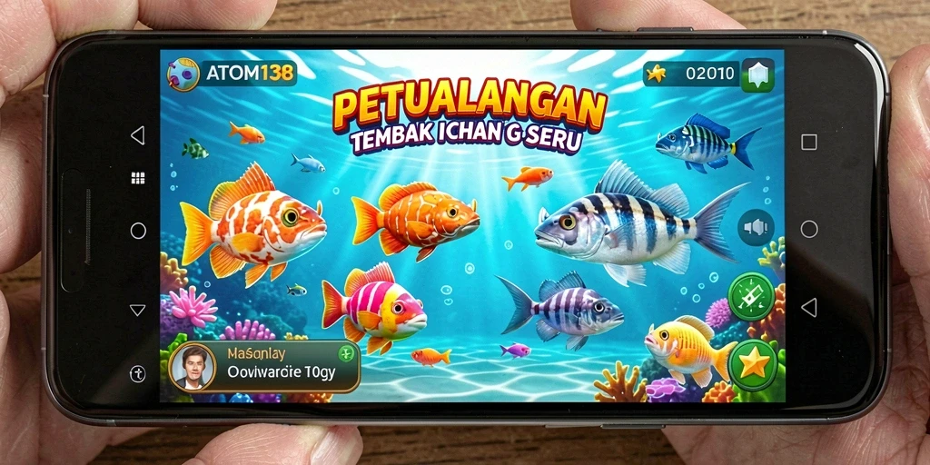 Tampilan gameplay Tembak Ikan yang menarik dan mendebarkan.