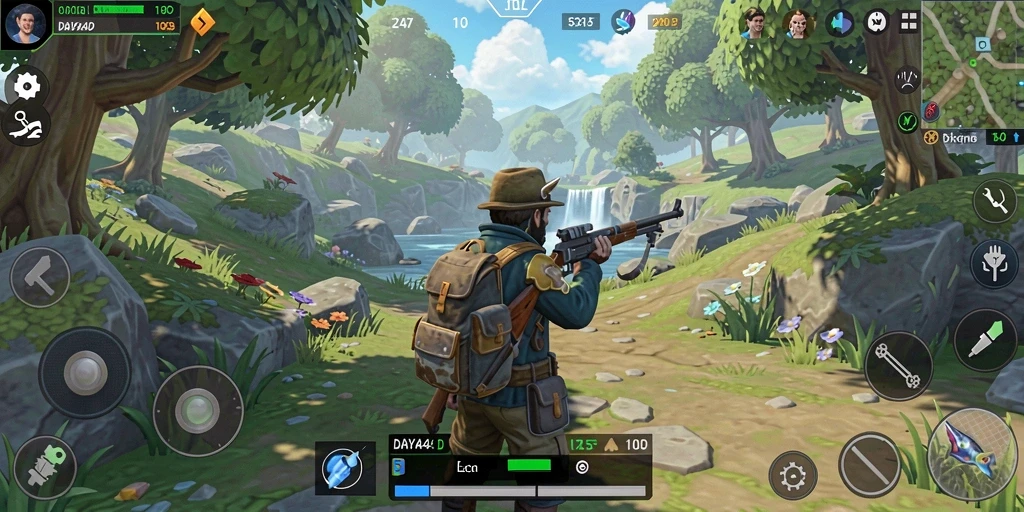 Tampilan gameplay DAYA4D yang menakjubkan dan interaktif.