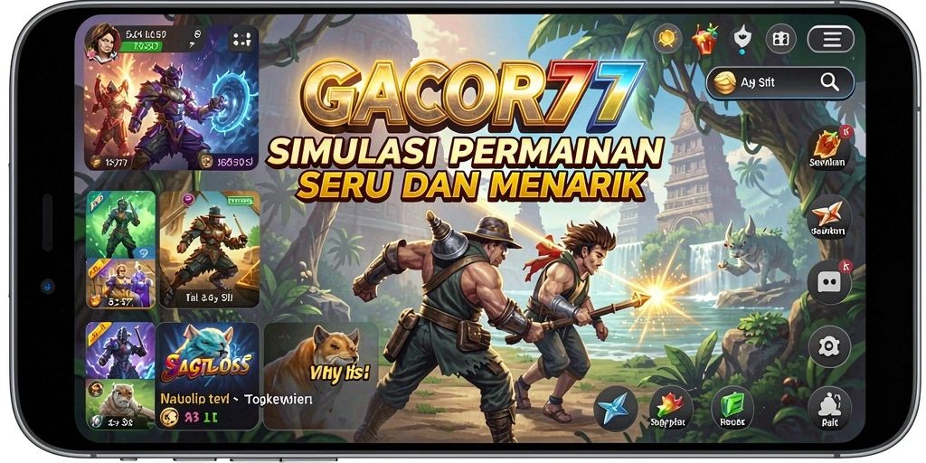 Screenshot GACOR77 menampilkan aksi gameplay simulasi yang seru.