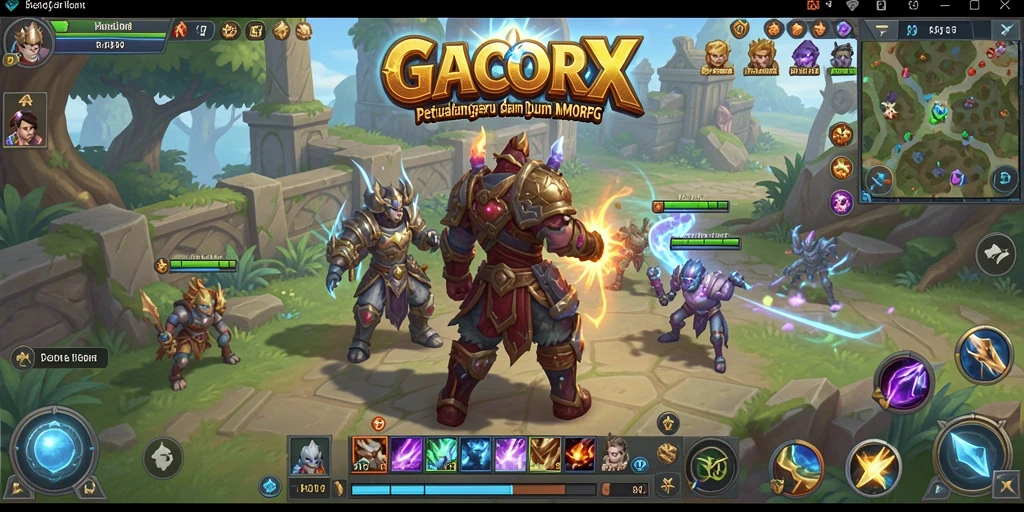 Tampilan gameplay menarik di dunia fantasi GACORX.