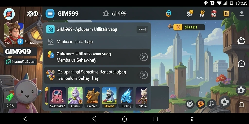 Tampilan user-friendly GIM999 yang membantu produktivitas pengguna.