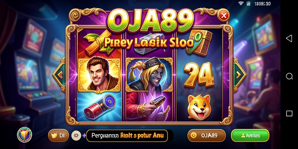 Tampilan menarik dari gameplay Slot OJA89 yang penuh warna.