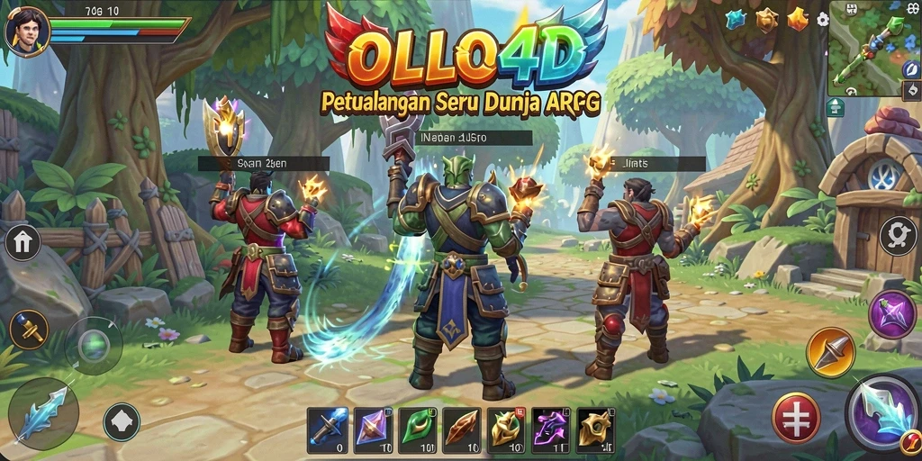 Tampilan menarik gameplay ARPG OLLO4D yang penuh aksi.