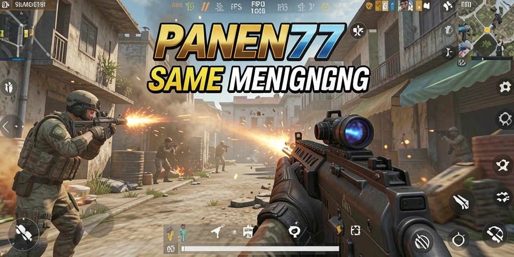 Tampilan gameplay menegangkan dari PANEN77 saat aksi pertempuran berlangsung.