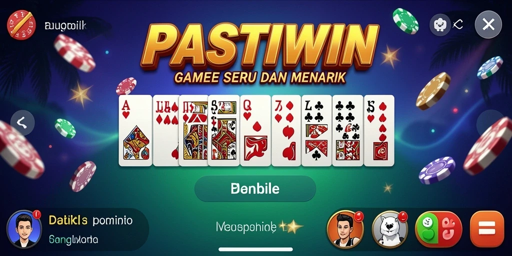 Tampilan gameplay PASTIWIN yang seru dan mendebarkan.