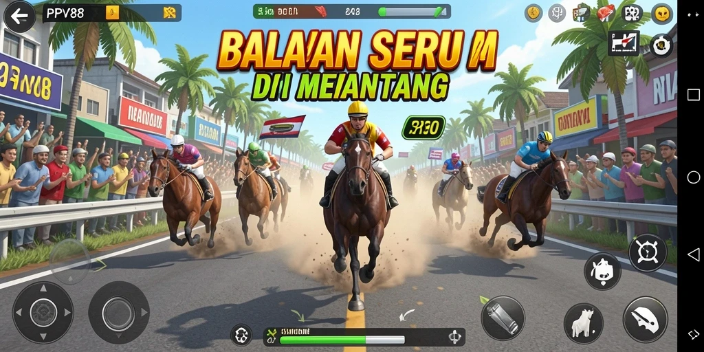 Tampilan seru dari gameplay balapan PPV88 yang memukau.