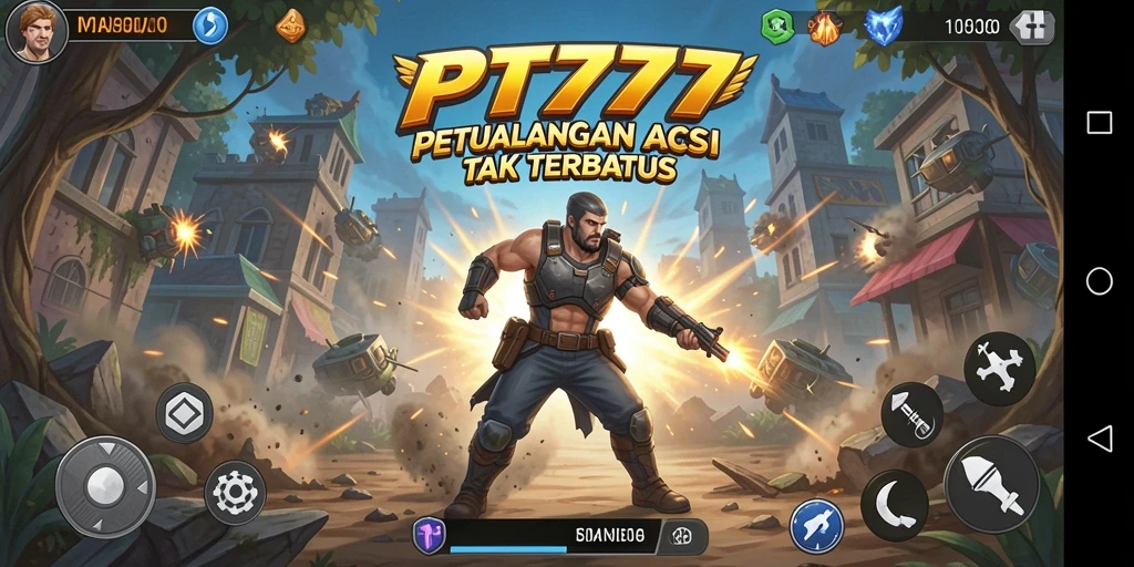 Tampilan gameplay mendebarkan dari PT777 dengan aksi yang intens.
