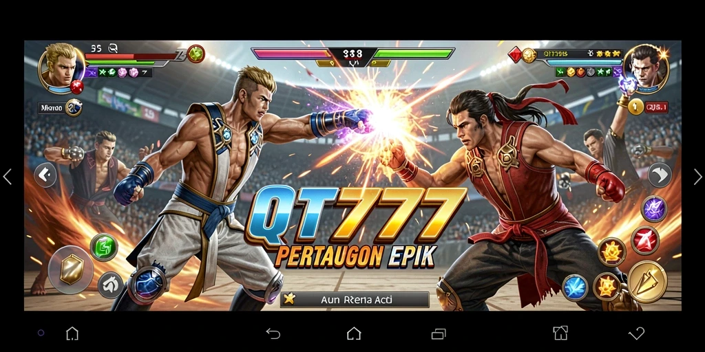 Tampilan menegangkan dalam pertarungan aksi QT777.