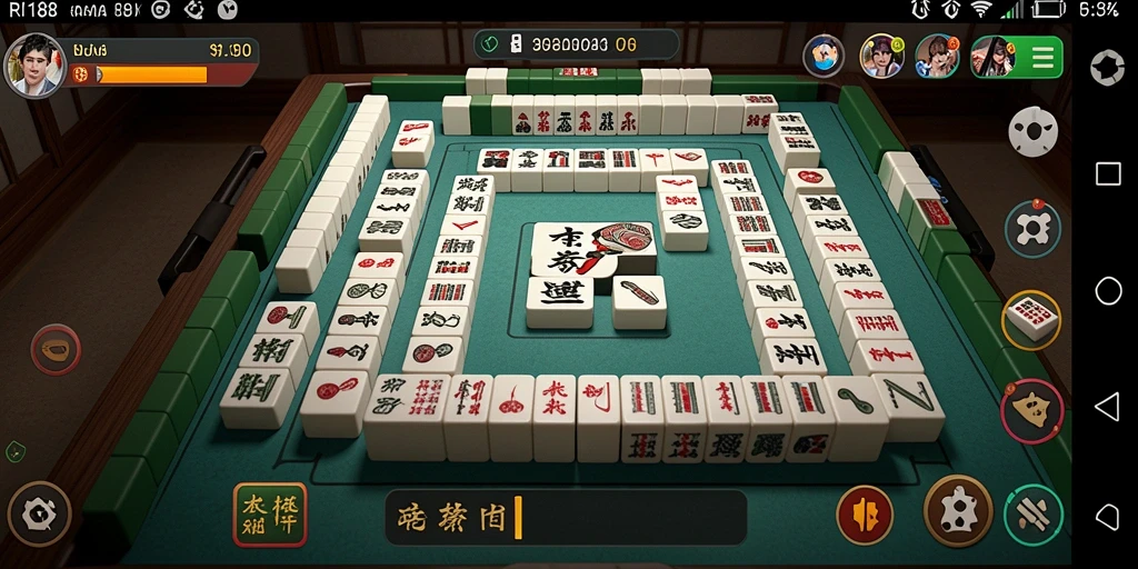 Tampilan screenshot utama RI188 menampilkan gameplay Mahjong yang menarik.