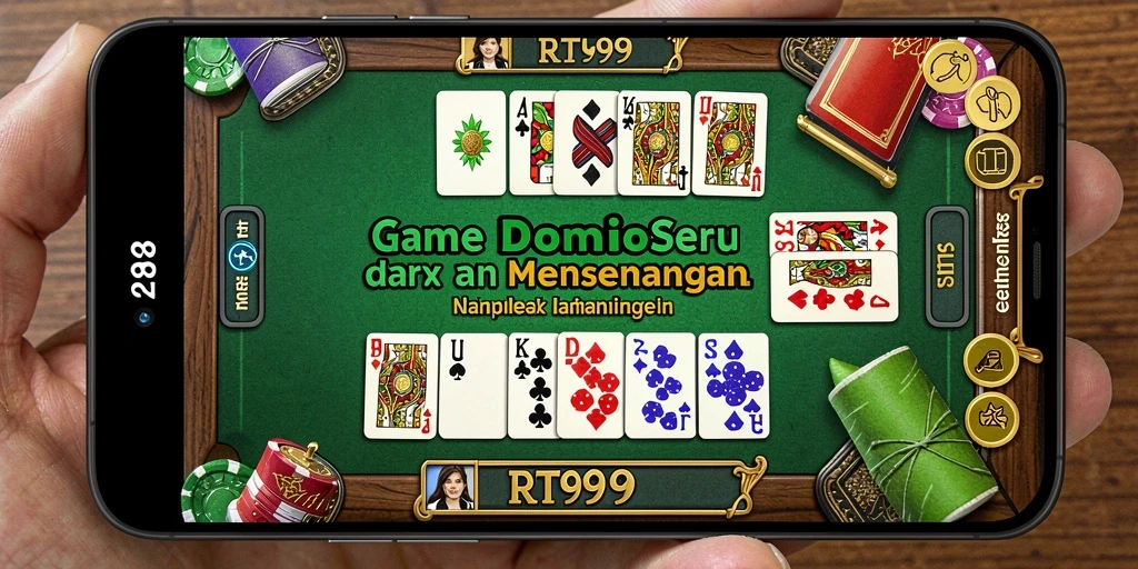 Screenshot gameplay RT99 yang menampilkan keseruan bermain domino.