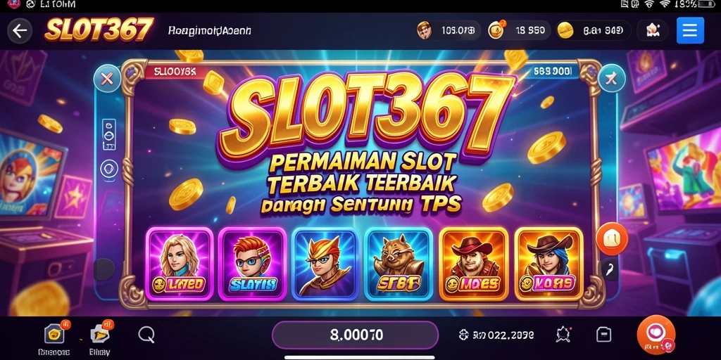 Tampilan gameplay SLOT367 yang menggabungkan slot dan tembak-menembak.