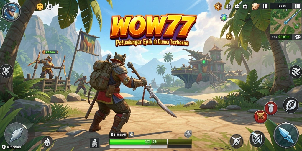 Tampilan gameplay WOW77 yang menakjubkan dalam dunia terbuka.