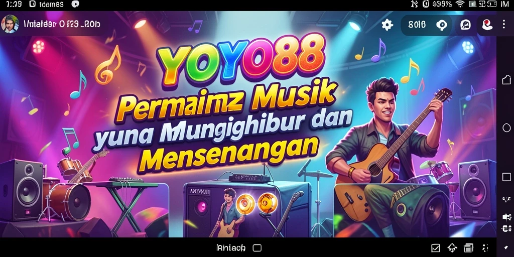 Tampilan gameplay YOYO88 yang menarik dengan berbagai mode permainan musik.